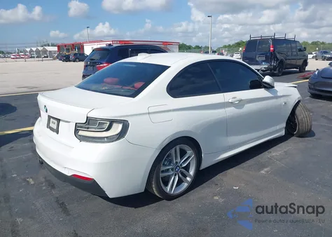 2014 BMW 228 z USA, uszkodzony, nr VIN WBA1F5C54EV246340